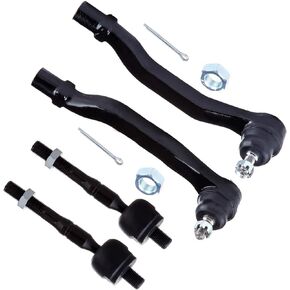SCITOO 4-PC SET Suspension Kit for Accord Inner Tie Rod End,Outer Tie Rod End