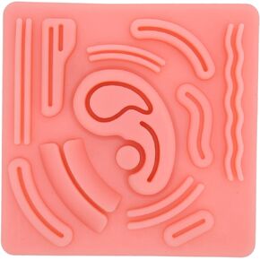 3D Silicone Laparoscopic Suture Simulation Pad with PreCut Wounds for Suture Practicing to Student Doctor Nurse Teaching Not Easily Separate, Tear or Rip