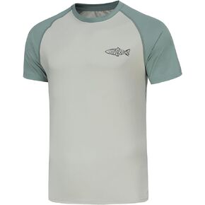 Riverruns UPF 50+ Swim Shirt Fishing Shirt Rash Guard T Shirt Ice-Cool Quick Dry Sports Shirt