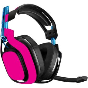 MightySkins Skin Compatible with Astro A50 Gaming Headset - Solid Hot Pink | Protective, Durable, and Unique Vinyl Decal wrap Cover | Easy to Apply, Remove, and Change Styles | Made in The USA