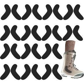 28pcs Ski Snowboard Boots Fitting J Bars, Self-Adhesive Ski Boot Inserts Foam Padding L Bar Ski Boots Inserts Pad for Reduce Heel Lift Ankle Blisters