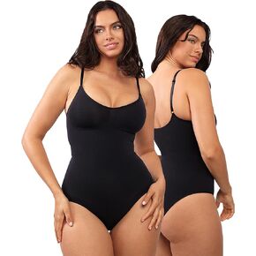 SHAPELLX Bodysuit for Women Tummy Control Shapewear Seamless Sculpting Shaper PowerConceal Ultra Comfy Body Shaper