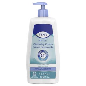 TENA ProSkin Cleansing Cream Cream Rinse-Free Body Wash Pump Bottle Mild Scent 33.8 oz. 64435 1 Ct