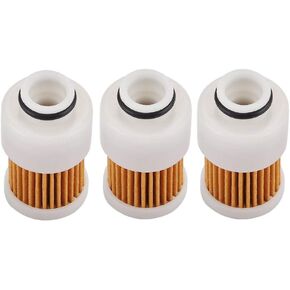 Tvent 68V-24563-00-00 Fuel Filter Replacement for Mercury 881540 Sierra 18-7979 Yamaha 50HP 60HP 75HP 90HP 115HP (Pack of 3)