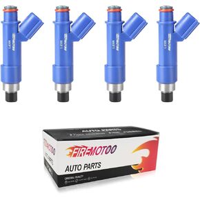 FIREMOTOO Fuel Injectors set of 4 Compatible with Yaris 1.5L 2006-2014 Corolla 1.8L 2000-2015 Replace 23250-21040 12 Holes