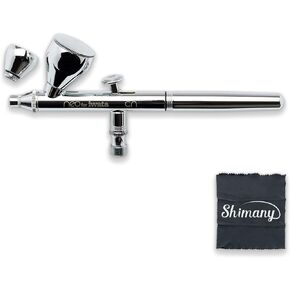 Iwata Neo CN Gravity Feed Dual Action Airbrush. Plus a Microfiber Cloth