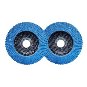ROZZLOOM 4 1/2 Inch Zirconia Flap Discs - 60 Grit Flap Disc Abrasives Grinding Sanding Discs for Finishing, Sanding, Deburring, Rust Removal, Grinding - 2pcs