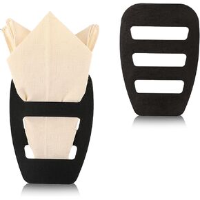 Qiauyu 2 Pack Pocket Square Holder for Men Pretty and Decent Pocket Square Scarf Storage Container Best Accessories for Suits Tuxedos Vests and Dinner Jackets to Work or Attend Important Occasions