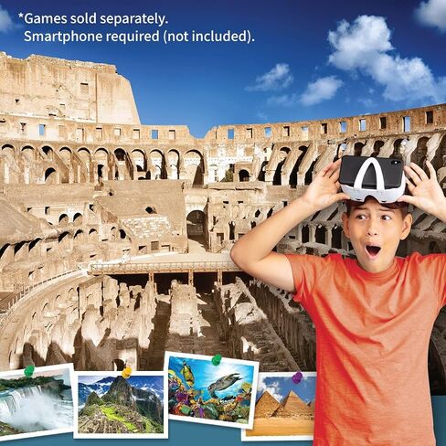 نظارات بديلة للواقع الافتراضي من Abacus Brands - فقط من أجل العلامات التجارية Abacus ومجموعات التعلم والأنشطة الواقعية للواقع الافتراضي للأستاذ ماكسويل (تُباع المجموعات بشكل منفصل) in Kuwait