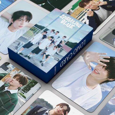 FOURBOM TWS Photocards 55 PCS TWS Sparkling Blue Album Photo Cards KPOP Gift Lomo Cards Merch for TWS Boys and Girls in Saudi Arabia