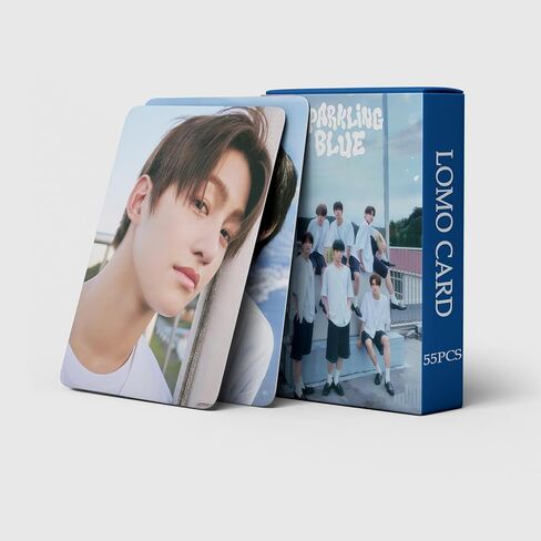 FOURBOM TWS Photocards 55 PCS TWS Sparkling Blue Album Photo Cards KPOP Gift Lomo Cards Merch for TWS Boys and Girls in Saudi Arabia