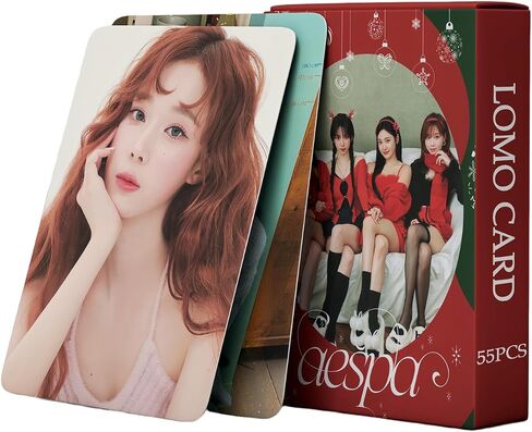 Yuto 55Pcs AESPA Photocard aespa abulm Cards AESPA LOMO Cards Kpop Aespa Photocard Gift for Fans Daughter Aespa Album Cards Aespa Merch in Saudi Arabia