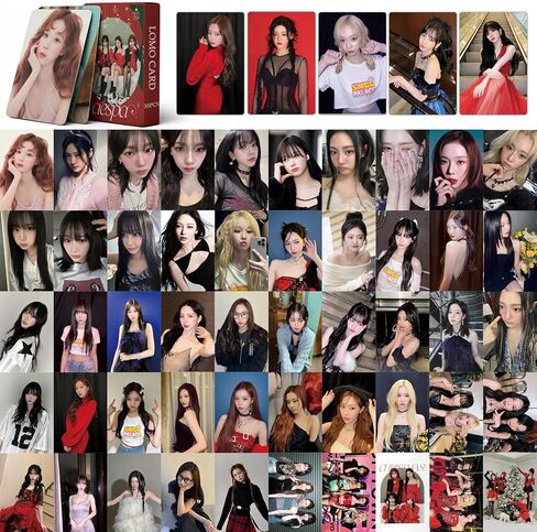 Yuto 55Pcs AESPA Photocard aespa abulm Cards AESPA LOMO Cards Kpop Aespa Photocard Gift for Fans Daughter Aespa Album Cards Aespa Merch in Saudi Arabia