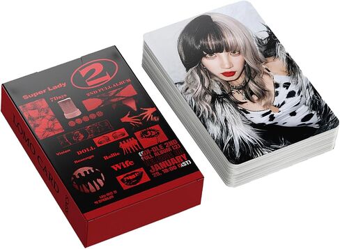 (G) I-DLE Photo Cards 55pcs Gidle 2nd Full Album Photocard Kpop (G) I-DLE Lomo Cards Super Lady Photocard Gift for Fans Daughter (G) I-DLE Merch in Saudi Arabia