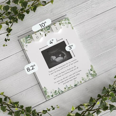 علامة الترحيب لألعاب استحمام الطفل من Greenery - رسالة من العثرة، أفكار لإعلانات الحمل، هدايا الحفلات التي تكشف عن الجنس، إطار صورة بالموجات فوق الصوتية للطفل، تذكار للأم الجديدة المتوقعة للآباء in Kuwait