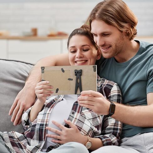 MEIPAIXUAN جديد يعتز بكل لحظة - إطار صورة بالموجات فوق الصوتية، وأسابيع العد التنازلي للطفل، وتذكار مبهج - الهدية المثالية للأمهات المتوقعات والآباء الجدد in Kuwait