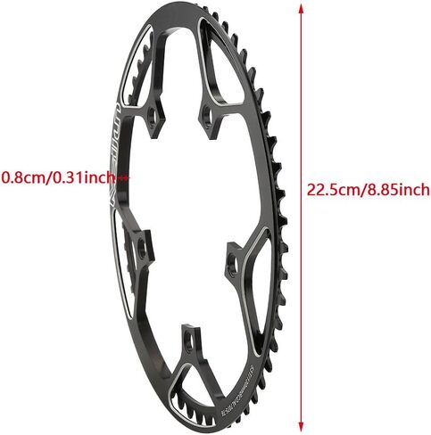 Tbest Bike Chainring 53T BCD 130mm Road Mountain Bike Single Crank Chain Ring Aluminum Alloy Repair Parts in Saudi Arabia