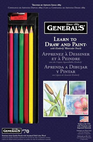 General Pencil Learn Watercolor Pencil Techniques Now Kit in Saudi Arabia