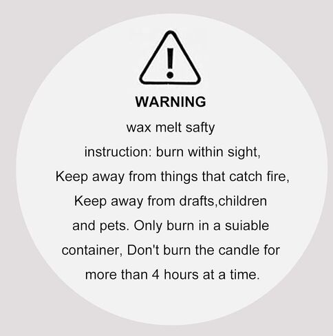200 pcs Candle Warning Stickers Waterproof Candle Safety Stickers Candle Warning Labels for DIY Candle Making Craft Candle Safe Sticker in Saudi Arabia