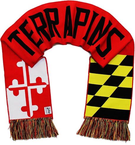 Maryland Terrapins Scarf - UMD University of Maryland Woven in Saudi Arabia