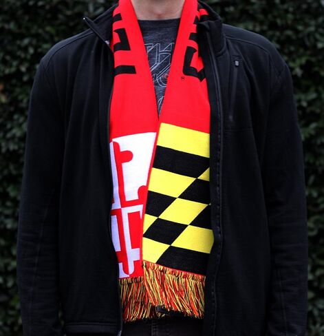 Maryland Terrapins Scarf - UMD University of Maryland Woven in Saudi Arabia