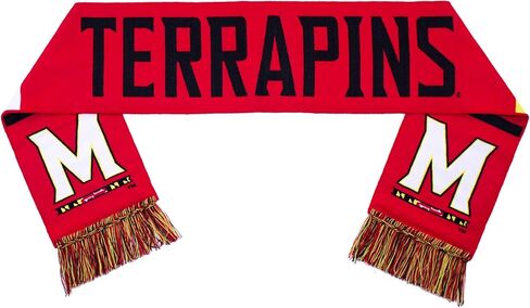 Maryland Terrapins Scarf - UMD University of Maryland Woven in Saudi Arabia