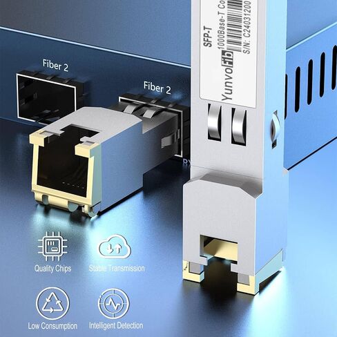 YunvoFib 1000BASE-T Copper 100m SFP to RJ-45 Transceiver Module in Saudi Arabia