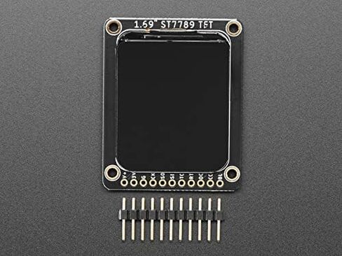 شاشة IPS TFT ملونة مستديرة مستطيلة مقاس 1.69 بوصة مقاس 280 × 240 - ST7789 Adafruit 5206 in Kuwait