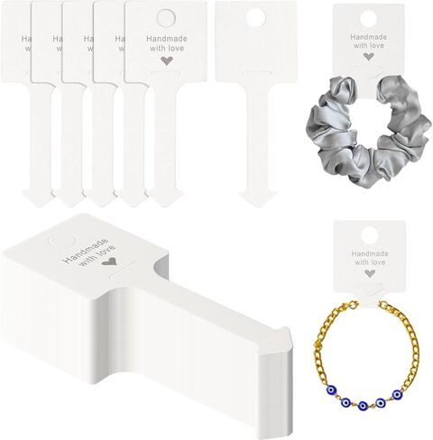 Zxmxzkx 200PCS Bracelet Display Cards Necklace Display Cards Jewelry Display Cards for Small Business of Keychain Hair Band and Jewelry Displaying (kraft) in Kuwait