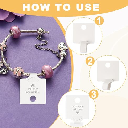 Zxmxzkx 200PCS Bracelet Display Cards Necklace Display Cards Jewelry Display Cards for Small Business of Keychain Hair Band and Jewelry Displaying (kraft) in Kuwait