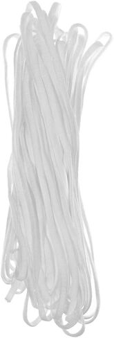 White Soft Flat Elastic Band 3/16 Inch - Heavy Stretch Knit Cord - Homemade DIY Sewing Crafts - 10 Feet in Saudi Arabia