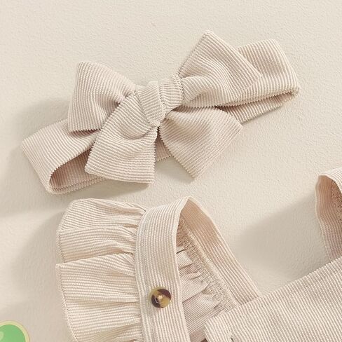 ALOPCFWM Baby Girl 1st Birthday Outfit One Embroidery Romper Corduroy Flying Sleeve Romper Bodysuit Cute Cake Smash Outfit in Saudi Arabia