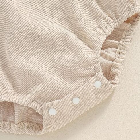 ALOPCFWM Baby Girl 1st Birthday Outfit One Embroidery Romper Corduroy Flying Sleeve Romper Bodysuit Cute Cake Smash Outfit in Saudi Arabia