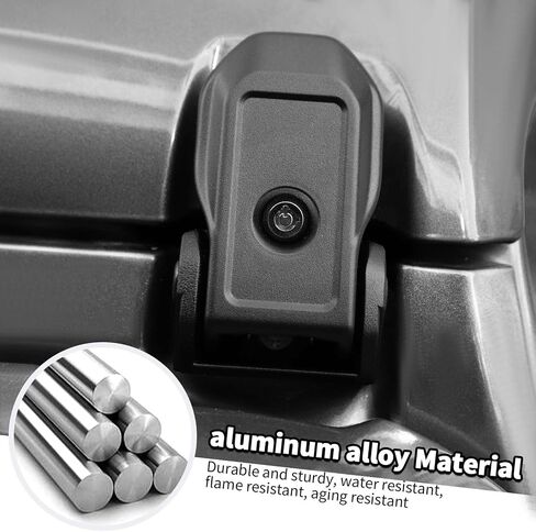 Metal Hood Latches with Keys Compatible with Jeep Wrangler JK JKU JL JLU Gladiator JT 2007-2024, 1 Pair Locking Hood Latch Lock Hood Pin Kit (OEM & Locking) in Saudi Arabia