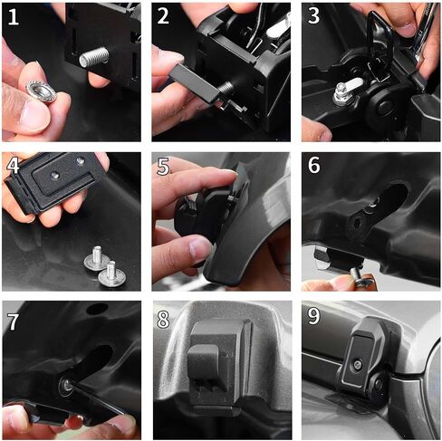 Metal Hood Latches with Keys Compatible with Jeep Wrangler JK JKU JL JLU Gladiator JT 2007-2024, 1 Pair Locking Hood Latch Lock Hood Pin Kit (OEM & Locking) in Saudi Arabia
