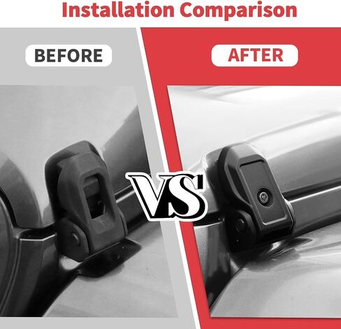 Metal Hood Latches with Keys Compatible with Jeep Wrangler JK JKU JL JLU Gladiator JT 2007-2024, 1 Pair Locking Hood Latch Lock Hood Pin Kit (OEM & Locking) in Saudi Arabia