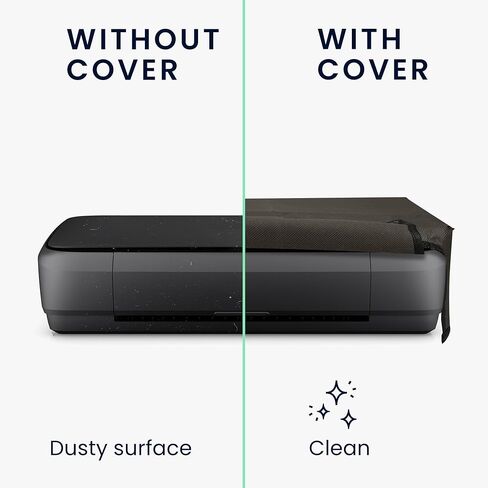 غطاء غبار kwmobile متوافق مع HP Officejet 250 - حافظة الطابعة - غطاء واقي من القماش - رمادي داكن in Kuwait