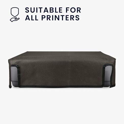 غطاء غبار kwmobile متوافق مع HP Officejet 250 - حافظة الطابعة - غطاء واقي من القماش - رمادي داكن in Kuwait