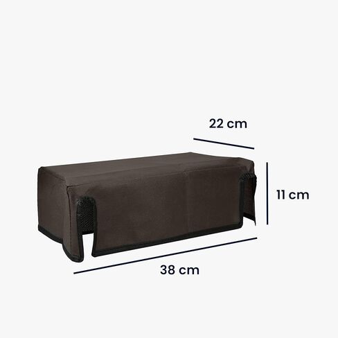 غطاء غبار kwmobile متوافق مع HP Officejet 250 - حافظة الطابعة - غطاء واقي من القماش - رمادي داكن in Kuwait