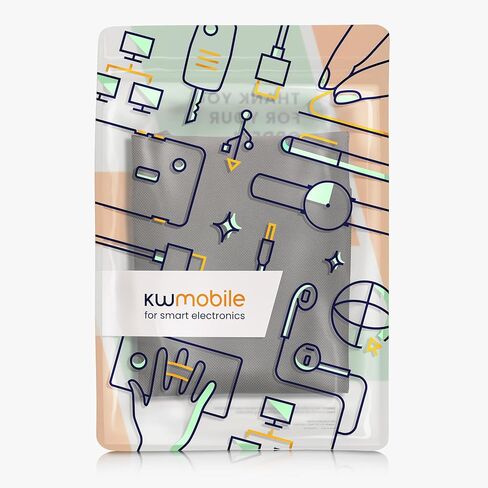 غطاء غبار kwmobile متوافق مع HP Officejet 250 - حافظة الطابعة - غطاء واقي من القماش - رمادي داكن in Kuwait