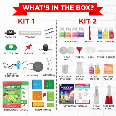 Doctor Jupiter Ultimate Science Gift Set of Science Kit, Electricity Kit for Kids Age 8-12 | Easter, Birthday Gifts for Boys & Girls of 8,9,10,11,12,13,14 Year Olds | STEM Learning & Education Toys in Saudi Arabia