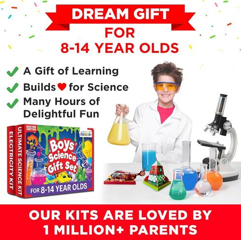 Doctor Jupiter Ultimate Science Gift Set of Science Kit, Electricity Kit for Kids Age 8-12 | Easter, Birthday Gifts for Boys & Girls of 8,9,10,11,12,13,14 Year Olds | STEM Learning & Education Toys in Saudi Arabia