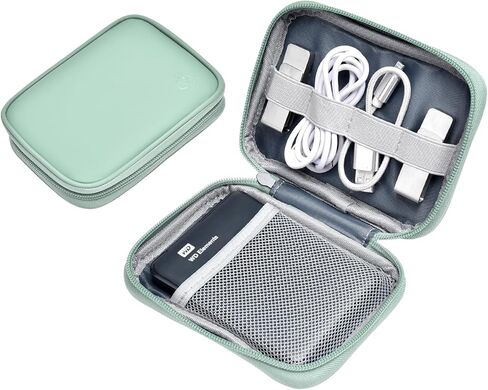 حافظة محرك الأقراص الصلبة الخارجية من الجلد من Miloocul لعناصر WD الرقمية الغربية/WD My Passport/WD My Passport Ultra حقيبة حمل القرص الصلب المحمولة بسعة 1 تيرابايت و2 تيرابايت و4 تيرابايت و5 تيرابايت (رمادي وأزرق، طبقة واحدة) in Kuwait