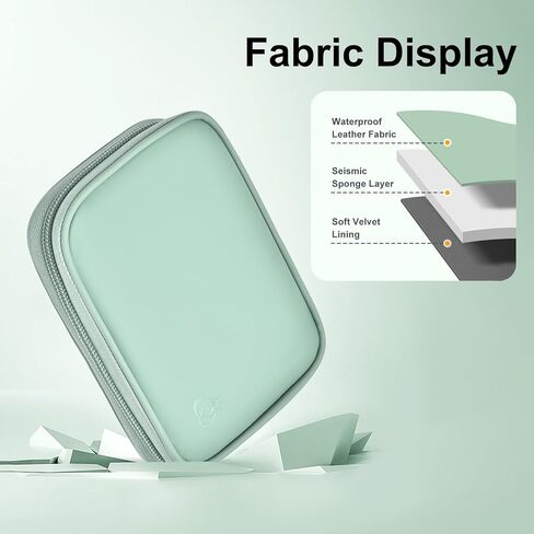 حافظة محرك الأقراص الصلبة الخارجية من الجلد من Miloocul لعناصر WD الرقمية الغربية/WD My Passport/WD My Passport Ultra حقيبة حمل القرص الصلب المحمولة بسعة 1 تيرابايت و2 تيرابايت و4 تيرابايت و5 تيرابايت (رمادي وأزرق، طبقة واحدة) in Kuwait