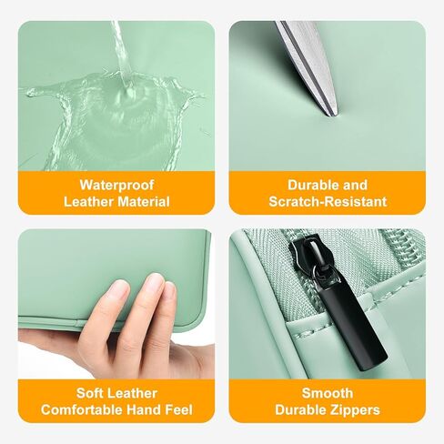 حافظة محرك الأقراص الصلبة الخارجية من الجلد من Miloocul لعناصر WD الرقمية الغربية/WD My Passport/WD My Passport Ultra حقيبة حمل القرص الصلب المحمولة بسعة 1 تيرابايت و2 تيرابايت و4 تيرابايت و5 تيرابايت (رمادي وأزرق، طبقة واحدة) in Kuwait