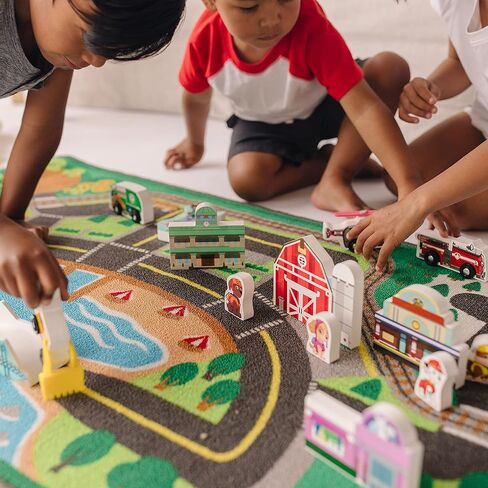 Melissa & Doug PAW Patrol Activity Rug - Adventure Bay (22 Pieces) in Saudi Arabia