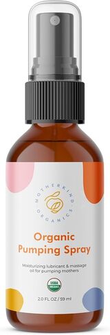 Motherkind Pumping Spray, Helps Chafing, Clogged Duct Relief, Lanolin-free Pump Spray Safe for Baby and Mama, USDA Certified Organic Breast Pump Spray, Soothing and Nourishing for Pumping Moms (2 oz) in Saudi Arabia