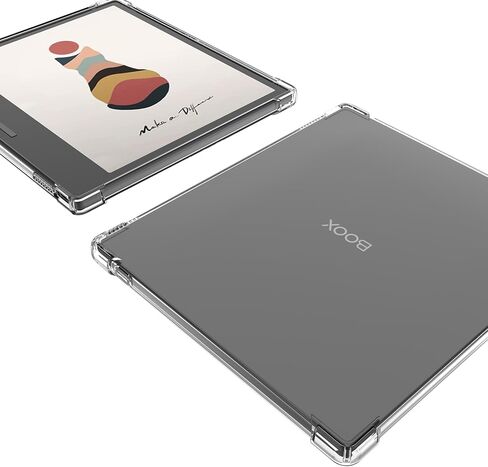 حافظة BOZHUORUI شفافة لجهاز Onyx Boox Leaf2/Leaf3/Leaf3 C/Boox Page/Boox Galileo e-Reader - غطاء خلفي ناعم ومرن من السيليكون الشفاف وخفيف الوزن للغاية (شفاف) in Kuwait