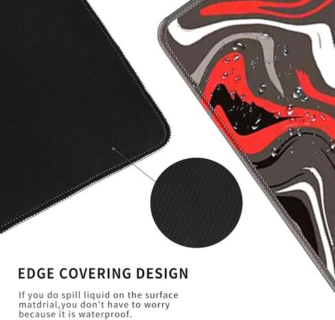 لوحة ماوس للألعاب، وسادة مكتب بنمط سائل مقاس 31.5 × 11.8 بوصة، لوحة ماوس كمبيوتر ممتدة كبيرة ولوحة مفاتيح مطاطية غير قابلة للانزلاق للألعاب والمكتب والمنزل in Kuwait