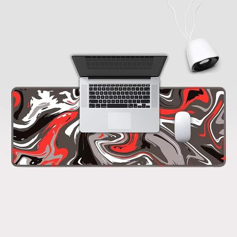 لوحة ماوس للألعاب، وسادة مكتب بنمط سائل مقاس 31.5 × 11.8 بوصة، لوحة ماوس كمبيوتر ممتدة كبيرة ولوحة مفاتيح مطاطية غير قابلة للانزلاق للألعاب والمكتب والمنزل in Kuwait